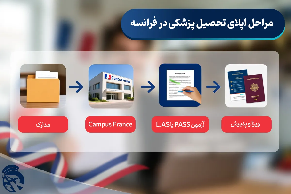 مراحل اپلای پزشکی در فرانسه